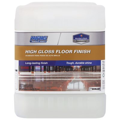 Proforce Member S Mark Commercial High Gloss Floor Finish 2 5 Gal Sam S Club