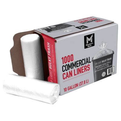 Member's Mark 10 Gallon Commercial Trash Bags (1000 ct.)