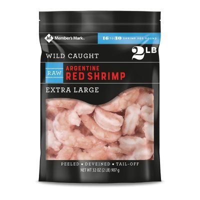 Centimeter Tog Uhøfligt Member's Mark Raw Argentine Red Shrimp, Frozen (2 lbs., 16-30 shrimp per  pound) - Sam's Club