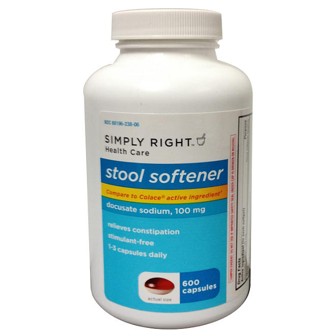Simply Right Stool Softener Capsules (600 ct.)