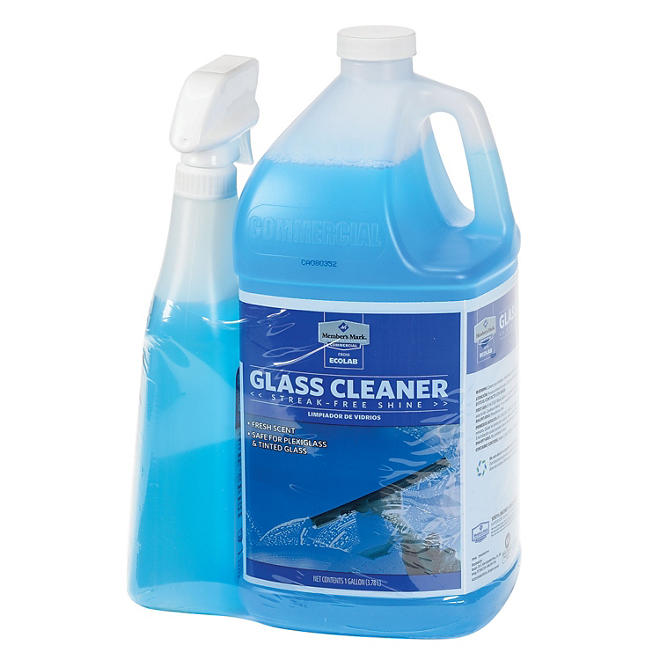 Member's Mark Glass Cleaner (32 oz. spray bottle, 128 oz. refill)