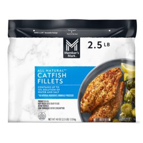 Member's Mark Farm Raised Catfish Fillets, Frozen, 2.5 lbs.