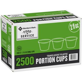 Member's Mark Translucent Portion Cups 2 fl. oz., 2500 ct.