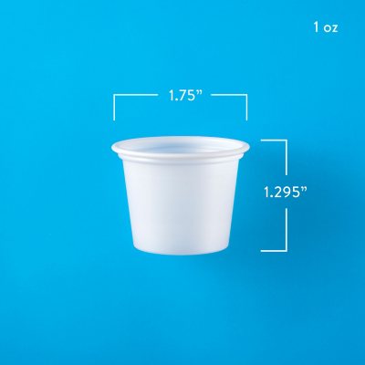 Clear Plastic Portion Cups with Lids, 1.5oz, 150ct | Party Supplies