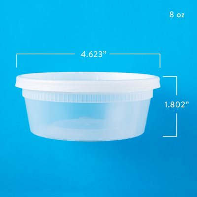 Member's Mark Deli Container with Lid (8 oz. 240 Ct.)