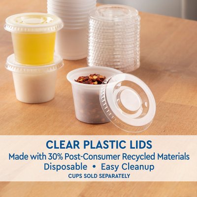 2oz Clear Treat Cups with lids (pkg of 10) - Frantic Stamper