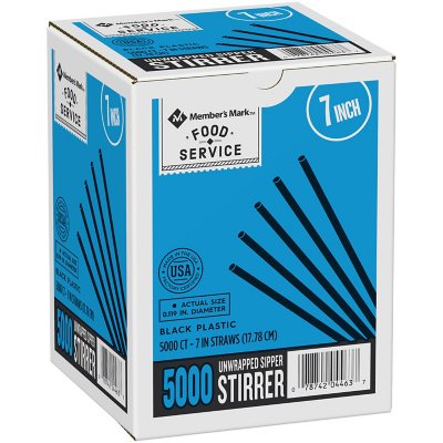 5000 ct Coffee Stirrer Straws Bar 5 Sipper Cocktail Tea Sip Drink Mixer Bulk