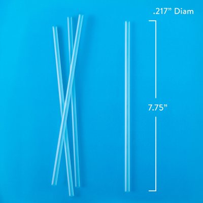 Member's Mark Translucent Giant Plastic Straws Wrapped 2400 Ct.
