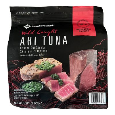 Member #39 s Mark Center Cut Ahi Tuna Steaks Frozen (2 lbs ) Sam #39 s Club