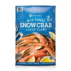 Member's Mark Snow Crab Legs and Claws, Frozen, 32 oz.