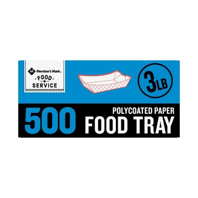 Member's Mark 3lb. Heavy Duty Paper Food Trays (500 ct.) - Sam's Club