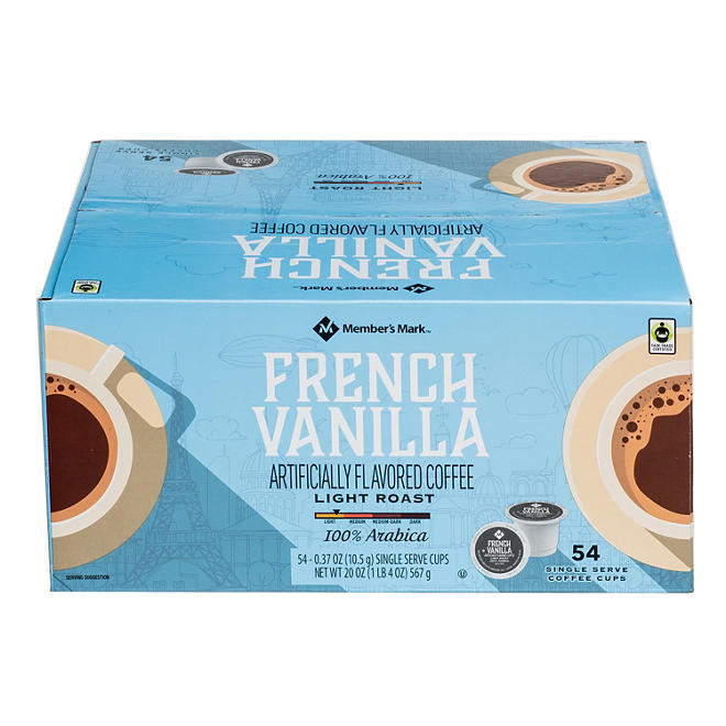 Member's Mark French Vanilla Coffee Single Serve Pods (54 ct.)