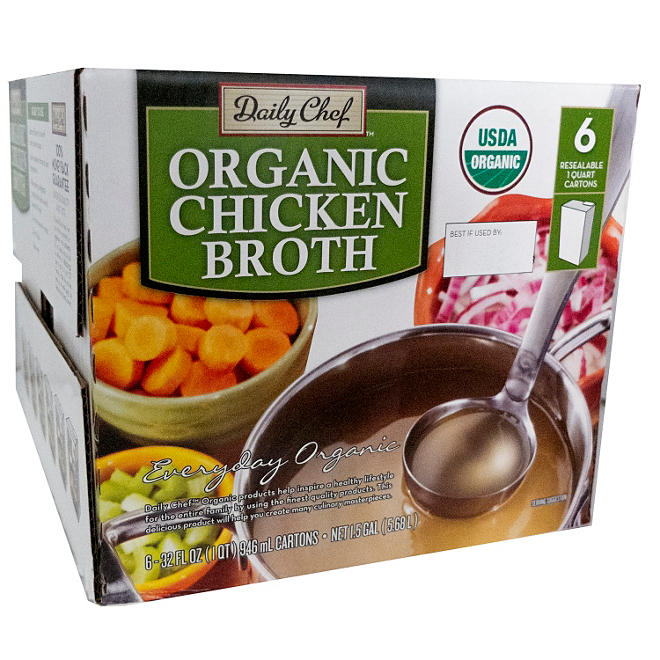 Daily Chef Organic Chicken Broth (32 oz., 6 pk.)