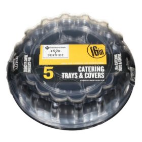 Member S Mark 16 Catering Tray With Lids 5 Pk Sam S Club