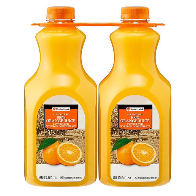 NBR RETIRED Member's Mark 100% Orange Juice (59 fl. oz. jug, 2 pk.)