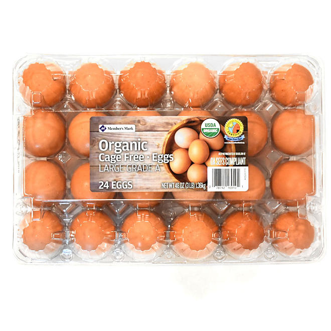 Member's Mark Organic Cage Free Brown Eggs (24 ct.)