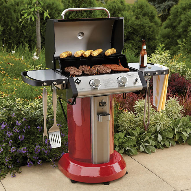 Member's Mark 24" 2-Burner Patio Gas Grill, Red