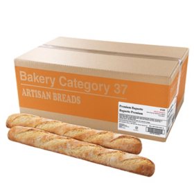 Ready-to-Bake French Baguettes, Bulk Wholesale Case, 24 ct.