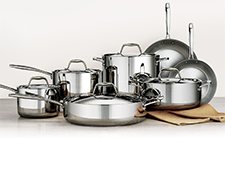 Member's Mark Tri-Ply Clad 14 Piece Cookware Set 18/10 Stainless Steel  FREESHIPP 16017156418