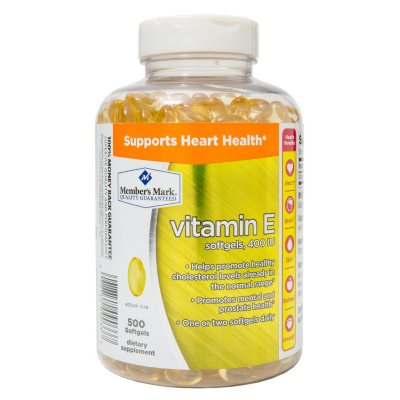 Members Mark Vitamin E 400 Iu Dietary Supplement 500 Ct
