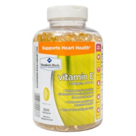 Members Mark Vitamin E 400 Iu Dietary Supplement 500 Ct Sams Club