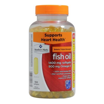 Member's Mark Triple Strength Fish Oil Softgels (150 ct.) - Sam's Club