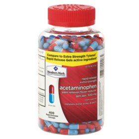 Member's Mark 500 mg. Extra Strength Acetaminophen (400 ct.)