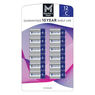 Member's Mark Alkaline C Batteries (12 Pack)