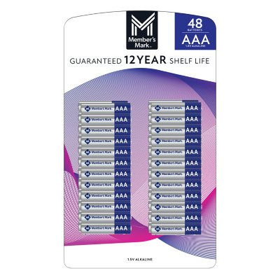 Member's Mark Alkaline AAA Batteries (48 Pack) - Sam's Club