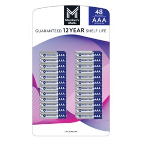 Member's Mark Alkaline AAA Batteries (48 Pack)