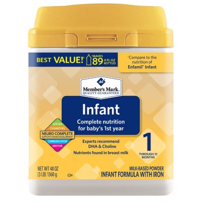 sam's club baby formula