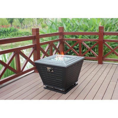 Member S Mark 30 Gas Fire Pit With Led Light Sam S Club