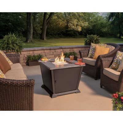 Member S Mark 30 Square Gas Outdoor Fire Pit Table By Blue Rhino