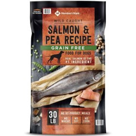 Member's Mark Grain-Free Dry Dog Food, Wild-Caught Salmon & Peas (30 lbs.)