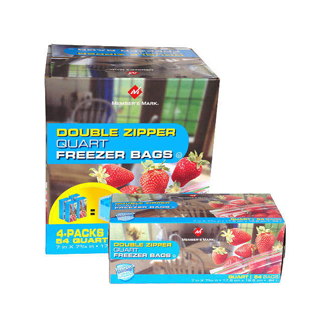 Member's Mark® Quart Freezer Bags - 4/54ct