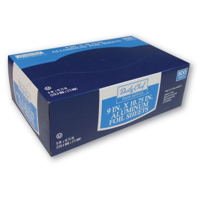 FOIL/ Aluminum Foil Sheets 9 x 10.75, 500 Sheets/box, 6 Boxes/case-F –  Croaker, Inc