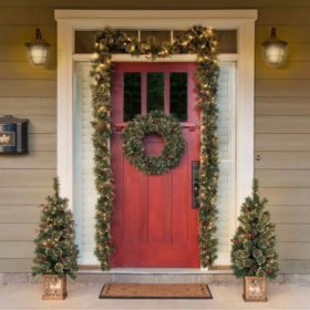 5 Piece Pre Lit Holiday Entryway Set Sam S Club