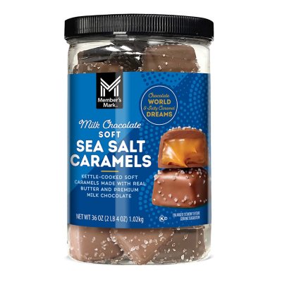 Milk Chocolate Sea Salt Caramels - 1 LB Box - All City Candy