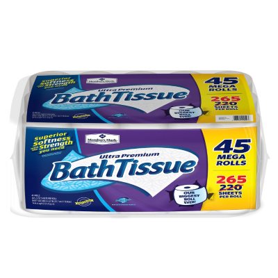 Member's Mark Bath Tissue Ultra Premium, 2 ply (265 Sheets, 45 Rolls