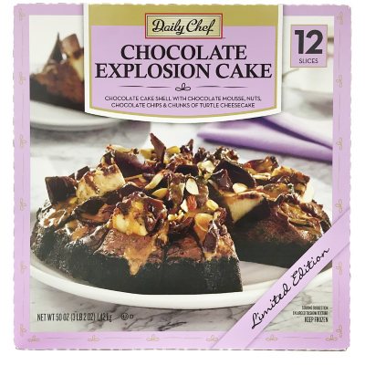 Daily Chef Chocolate Explosion Cake 50 Oz 12 Slices Sam S Club