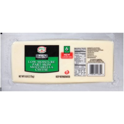 Daily Chef Low-Moisture Part-Skim Mozzarella Cheese (6 lb.) - Sam's Club