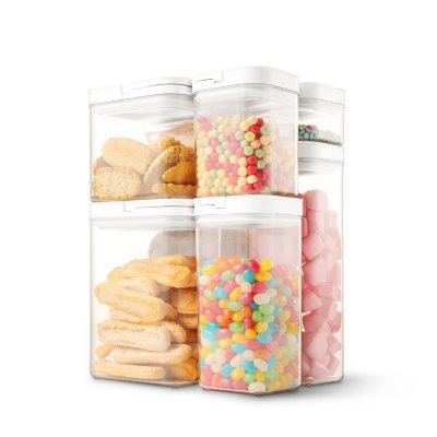 SIMPLEMADE Fliplock Container Set - 5-Piece Airtight, Food Storage  Containers for Kitchen Pantry and Fridge Organization 