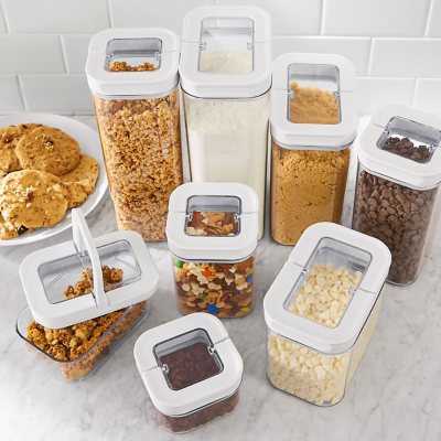 Dropship Kitchen Food Storage Containers Set; Kitchen Pantry Organization  And Storage With Easy Lock Lids; 8 Pieces to Sell Online at a Lower Price