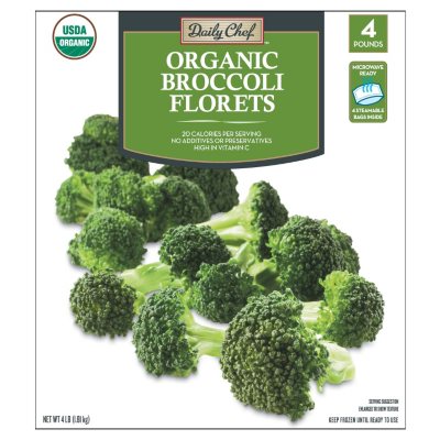 Daily Chef Organic Broccoli Florets (1 lb., 4 ct.) Sam's Club