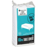 Member's Mark Classic White 3-Ply Tissue and Poly Tablecovers (10 pk.)