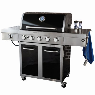 Member s Mark Stainless Steel and Porcelain 5 Burner Gas Grill Sam s Club