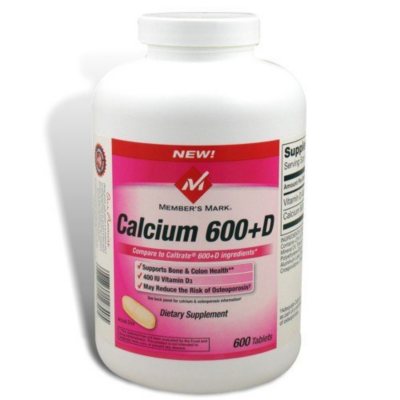 Member's Mark Calcium D3 Tablets, 600 Count Sam's Club