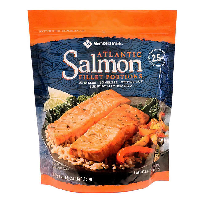 Member's Mark Atlantic Salmon Fillet Portions (2.5 lbs.)