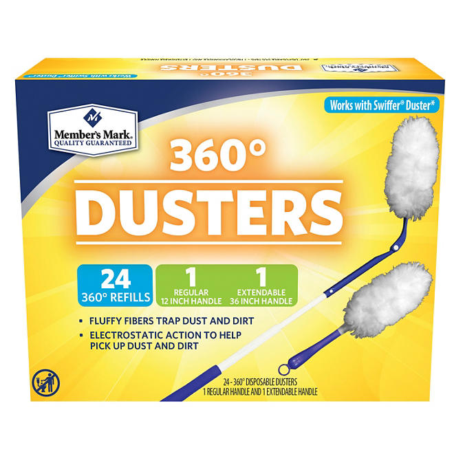 Member's Mark 360° Dusters (2 handles with 24 refills)