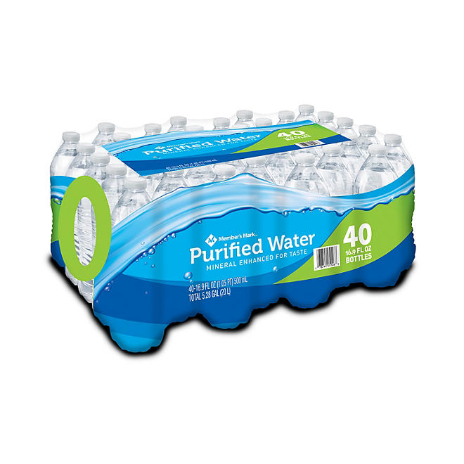 Member's Mark Purified Water 16.9 oz., 40 pk.